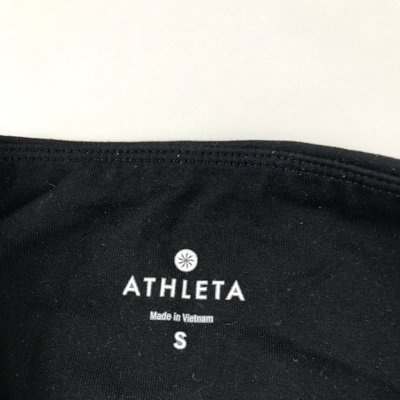 Athleta High Rise Black Mesh Tight Leggings SZ S - Picture 2 of 5